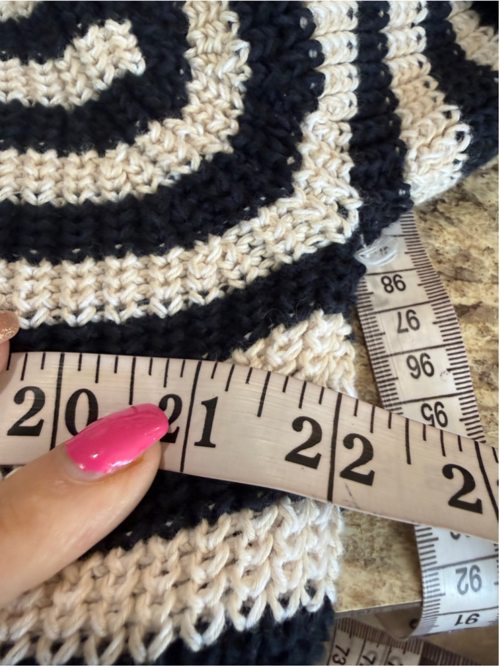 Women's J.Crew Striped V-Neck Sweater, Size M, Black and Beige - Picture 4 of 9